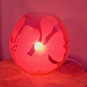 IKEA KNUBBIG pink lamp 8.5" table accent light with bulb